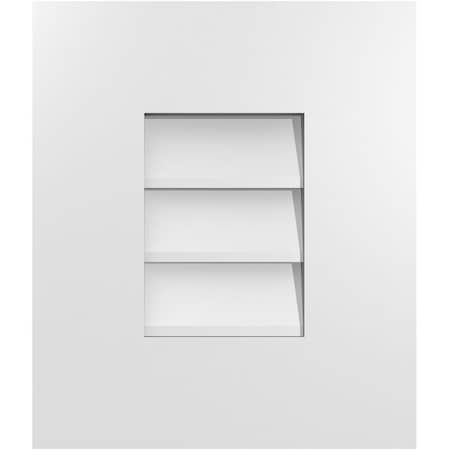 Ekena Millwork Vertical Surface Mount PVC Gable Vent: Non-Functional, w/ 3-1/2"W x 1"P Standard Frame, 12"W x 14"H GVPVE12X1401SN